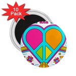 Love Peace Feelings Nature 2.25  Magnets (10 pack)  Front