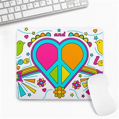 Love Peace Feelings Nature Large Mousepads by Sapixe