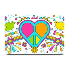 Love Peace Feelings Nature Plate Mats by Sapixe