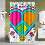 Love Peace Feelings Nature Shower Curtain 48  x 72  (Small)  Curtain(48  X 72 ) - 42.18 x64.8  Curtain(48  X 72 )