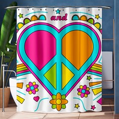 Love Peace Feelings Nature Shower Curtain 60  X 72  (medium)  by Sapixe