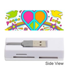 Love Peace Feelings Nature Memory Card Reader (stick)  by Sapixe