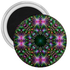 Kaleidoscope Digital Kaleidoscope 3  Magnets by Sapixe