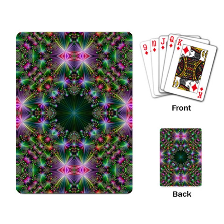 Kaleidoscope Digital Kaleidoscope Playing Card