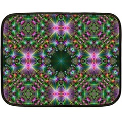 Kaleidoscope Digital Kaleidoscope Fleece Blanket (mini) by Sapixe