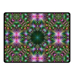 Kaleidoscope Digital Kaleidoscope Fleece Blanket (small) by Sapixe