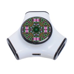 Kaleidoscope Digital Kaleidoscope 3-port Usb Hub by Sapixe