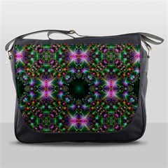 Kaleidoscope Digital Kaleidoscope Messenger Bags by Sapixe