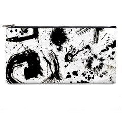 Pattern Color Painting Dab Black Pencil Cases