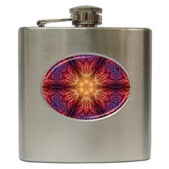 Fractal Abstract Artistic Hip Flask (6 Oz) by Sapixe