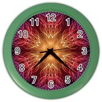 Fractal Abstract Artistic Color Wall Clocks Front