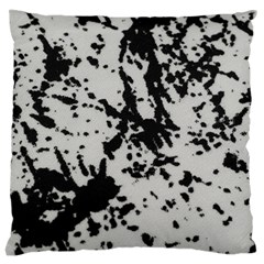 Fabric Texture Painted White Soft Large Flano Cushion Case (one Side) by Sapixe