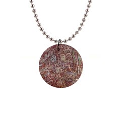 Metal Article Figure Old Red Wall Button Necklaces by Sapixe