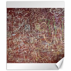 Metal Article Figure Old Red Wall Canvas 8  X 10  by Sapixe