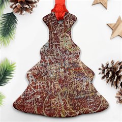 Metal Article Figure Old Red Wall Ornament (christmas Tree)  by Sapixe