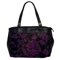 Purple Black Red Fabric Textile Office Handbags by Sapixe