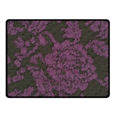 Purple Black Red Fabric Textile Fleece Blanket (small) by Sapixe