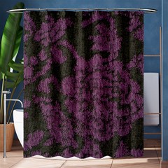 Purple Black Red Fabric Textile Shower Curtain 60  X 72  (medium)  by Sapixe