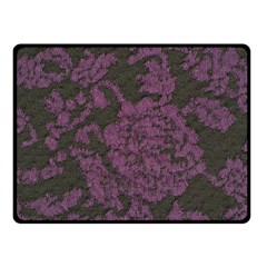 Purple Black Red Fabric Textile Double Sided Fleece Blanket (small)  by Sapixe