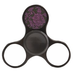 Purple Black Red Fabric Textile Finger Spinner