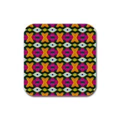 ARTWORK BY PATRICK-COLORFUL-2-3 Rubber Square Coaster (4 pack) 