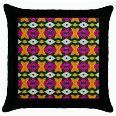 ARTWORK BY PATRICK-COLORFUL-2-3 Throw Pillow Case (Black)