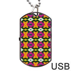 ARTWORK BY PATRICK-COLORFUL-2-3 Dog Tag USB Flash (One Side)