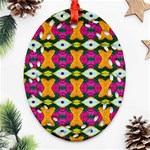 ARTWORK BY PATRICK-COLORFUL-2-3 Ornament (Oval Filigree) Front