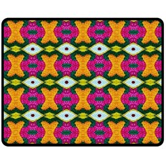 ARTWORK BY PATRICK-COLORFUL-2-3 Double Sided Fleece Blanket (Medium) 