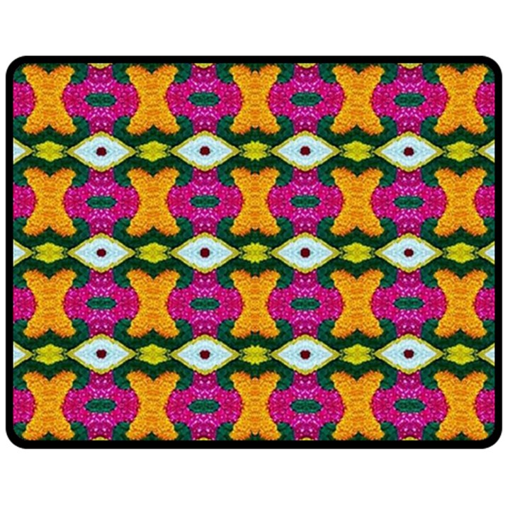 ARTWORK BY PATRICK-COLORFUL-2-3 Double Sided Fleece Blanket (Medium) 