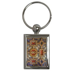 Church Ceiling Box Ceiling Painted Key Chains (rectangle)  by Sapixe