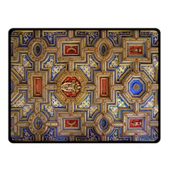 Church Ceiling Box Ceiling Painted Double Sided Fleece Blanket (small)  by Sapixe