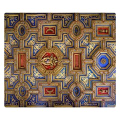 Church Ceiling Box Ceiling Painted Double Sided Flano Blanket (small)  by Sapixe