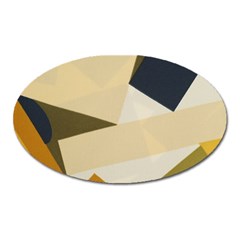 Fabric Textile Texture Abstract Oval Magnet by Sapixe