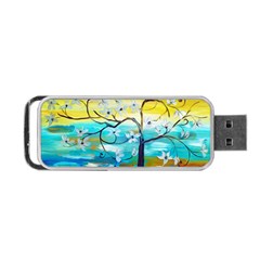 Oil Painting Tree Flower Portable Usb Flash (one Side) by Sapixe