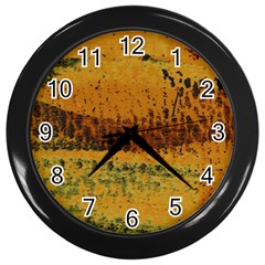 Fabric Textile Texture Abstract Wall Clocks (black) by Sapixe