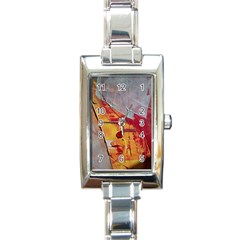 Painting Macro Color Oil Paint Rectangle Italian Charm Watch by Sapixe