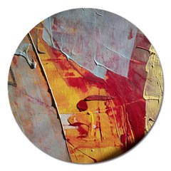 Painting Macro Color Oil Paint Magnet 5  (round) by Sapixe