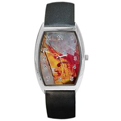 Painting Macro Color Oil Paint Barrel Style Metal Watch by Sapixe