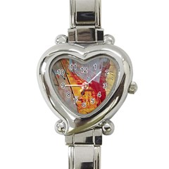 Painting Macro Color Oil Paint Heart Italian Charm Watch by Sapixe