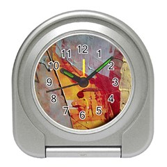 Painting Macro Color Oil Paint Travel Alarm Clocks by Sapixe