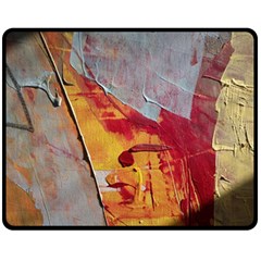 Painting Macro Color Oil Paint Fleece Blanket (medium)  by Sapixe