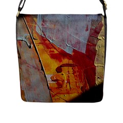 Painting Macro Color Oil Paint Flap Messenger Bag (l)  by Sapixe