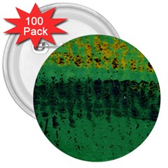 Green Fabric Textile Macro Detail 3  Buttons (100 Pack)  by Sapixe