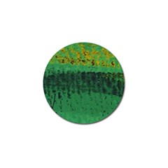 Green Fabric Textile Macro Detail Golf Ball Marker by Sapixe