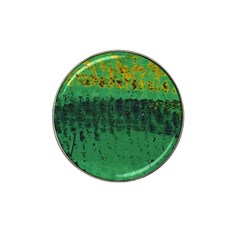 Green Fabric Textile Macro Detail Hat Clip Ball Marker (10 Pack) by Sapixe