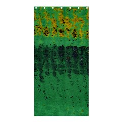 Green Fabric Textile Macro Detail Shower Curtain 36  X 72  (stall)  by Sapixe