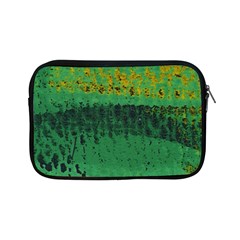 Green Fabric Textile Macro Detail Apple Ipad Mini Zipper Cases by Sapixe