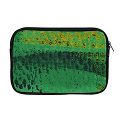 Green Fabric Textile Macro Detail Apple Macbook Pro 17  Zipper Case by Sapixe