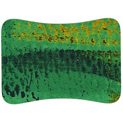 Green Fabric Textile Macro Detail Velour Seat Head Rest Cushion